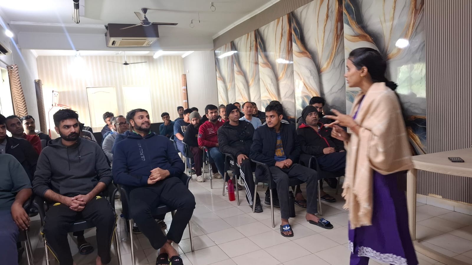 Professional group counseling and therapy session at Sabrr Foundation